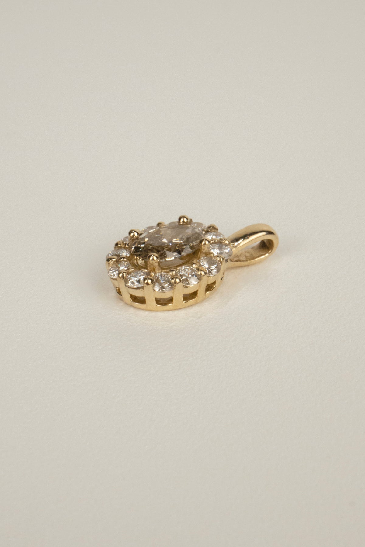 Salome Necklace Pendant- 2ctw Champagne Diamond
