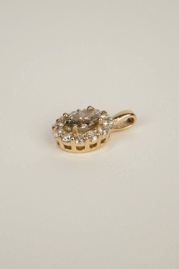 Salome Necklace Pendant- 2ctw Champagne Diamond