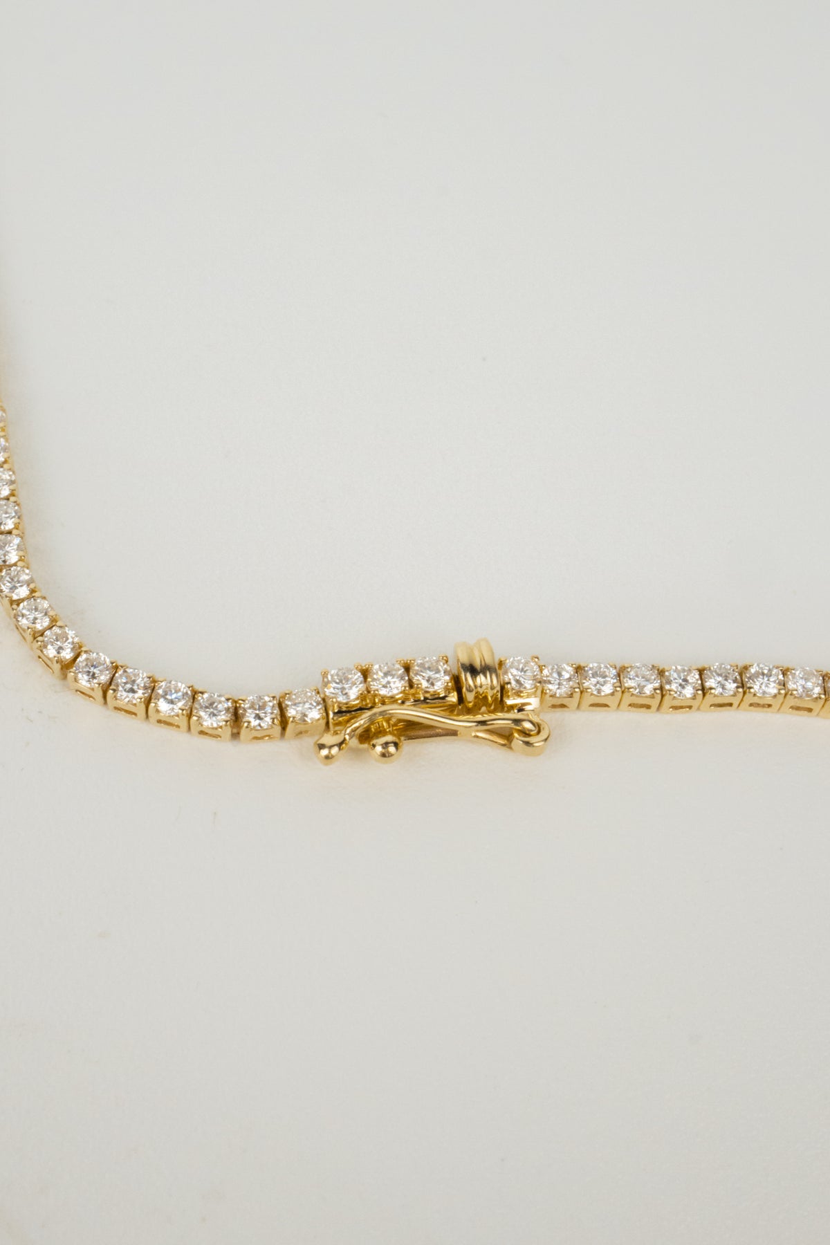 10K Blake Tennis Necklace- 6ctw Laboratory Grown Diamond Rounds