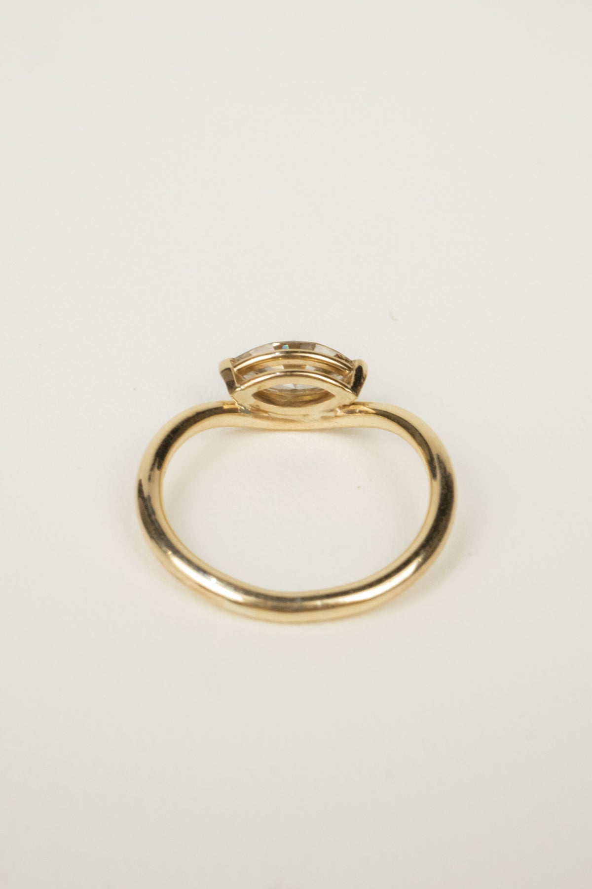 Kennedy Pinky Ring- 0.5ct Marquise Champagne Diamond