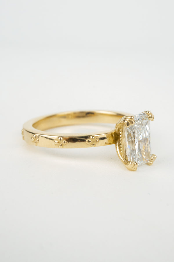 Hosanna Engagement Ring- 1ct Radiant