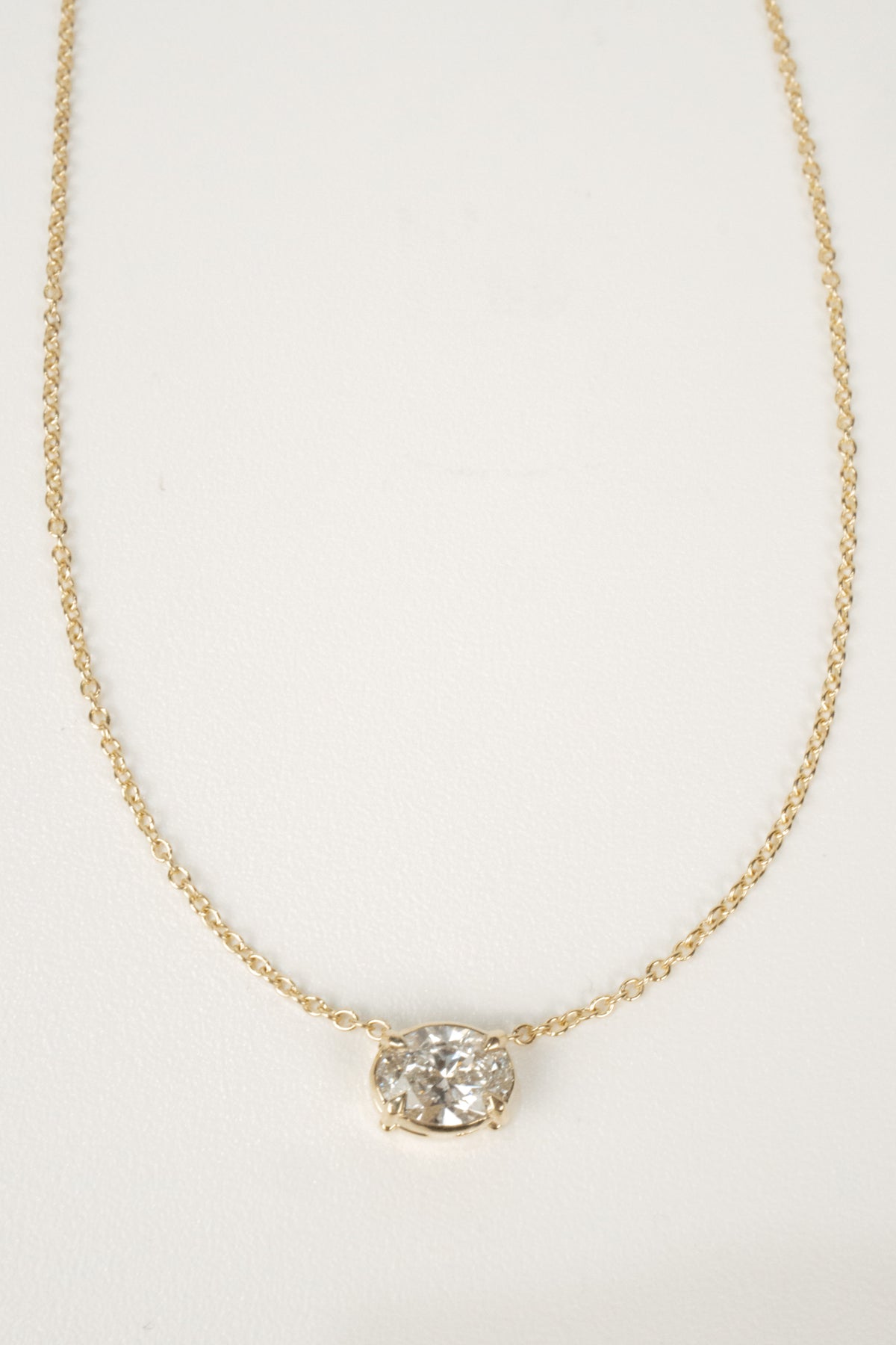 Penn Diamond Necklace- 1ct Oval