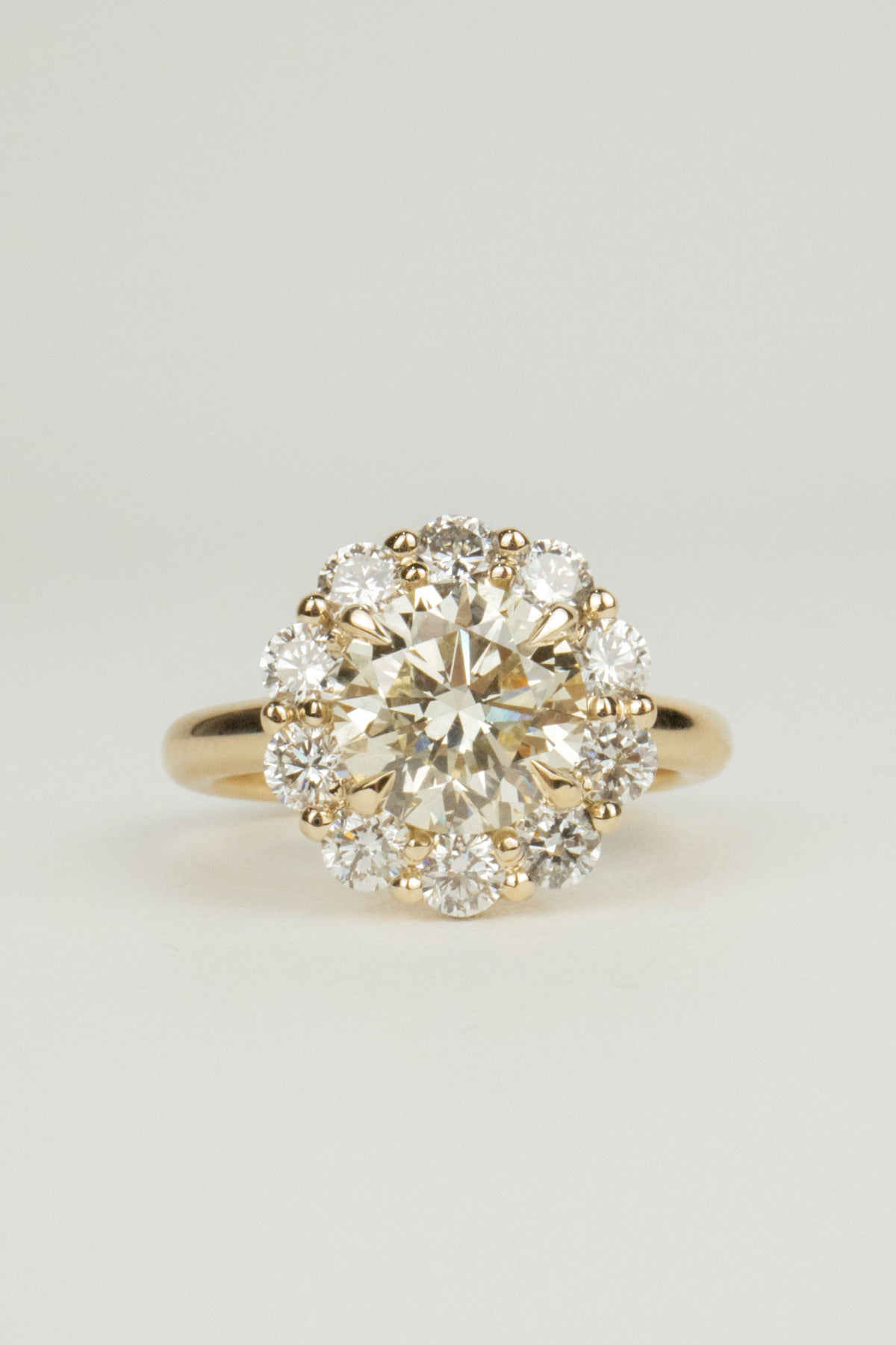 Iverson Engagement Ring- 3.39ctw Yellow Round