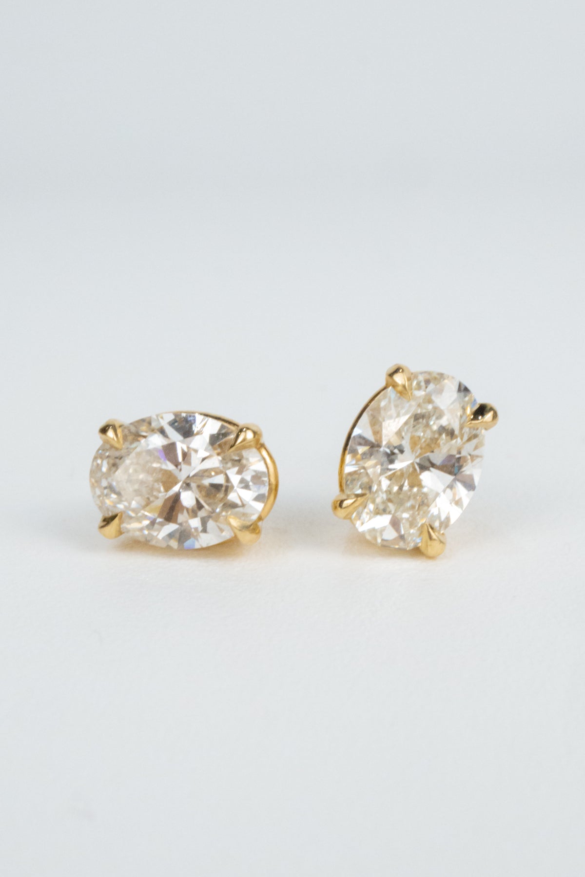 Greer Diamond Earrings- 2ctw Oval