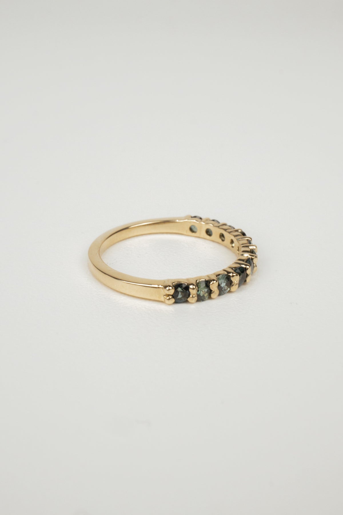 Margot Wedding Band- Natural Parti-Sapphires