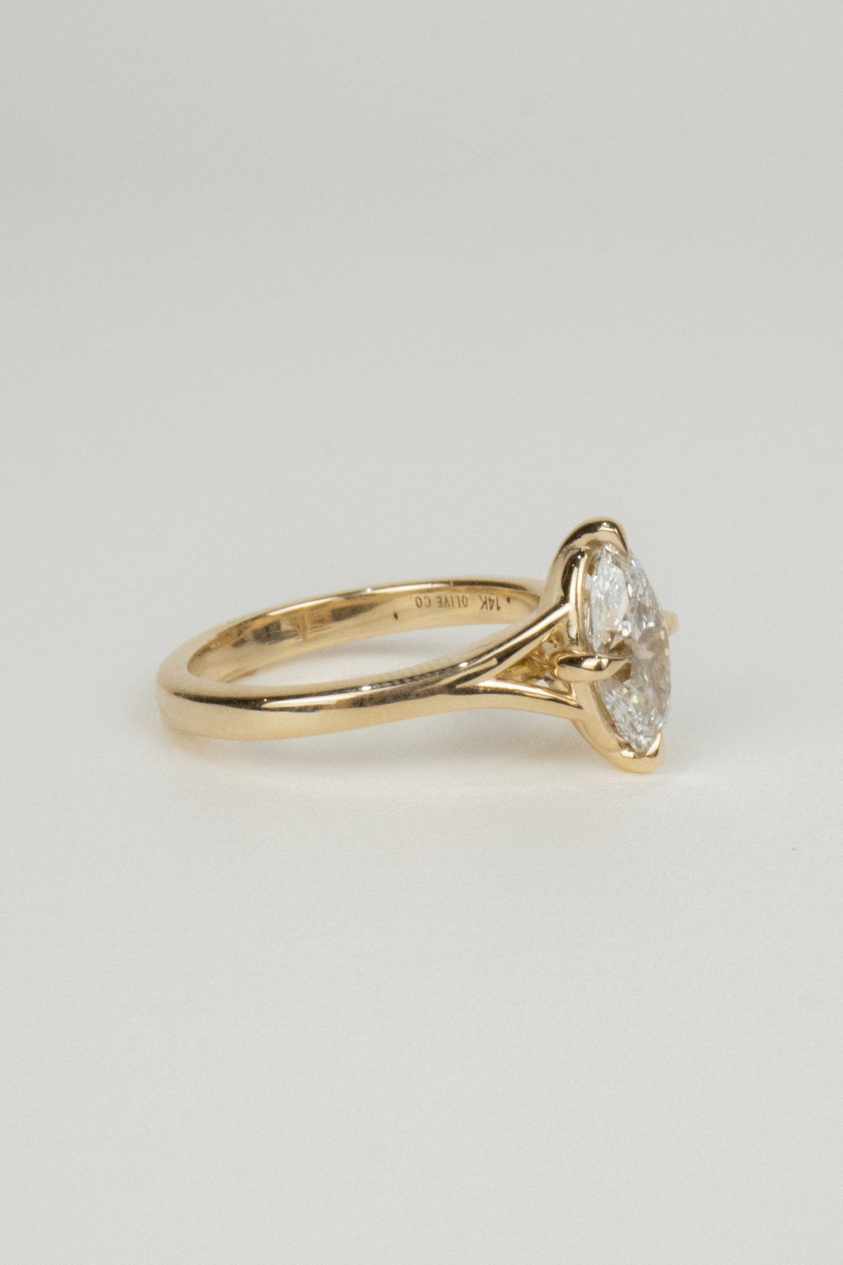 Elliot Engagement Ring- 1.5ct Antique Cut Moval