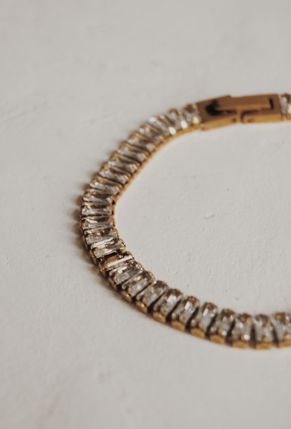 Frosted Baguette Tennis Bracelet