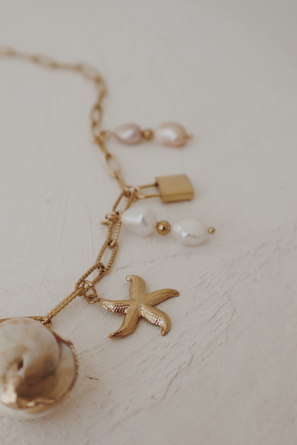 Sunsets & Shells Charm Necklace