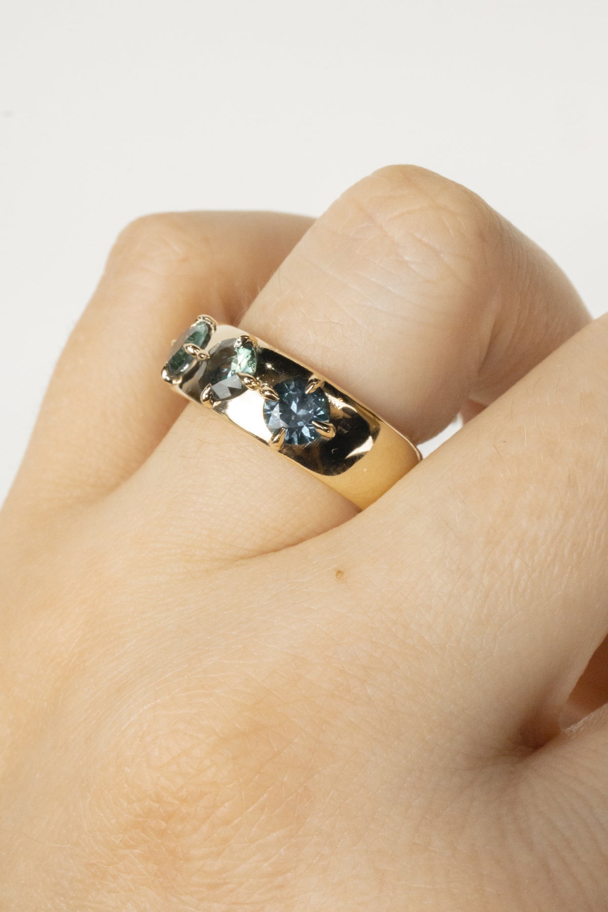 Halston Engagement Ring- 1.9ctw Natural Sapphires
