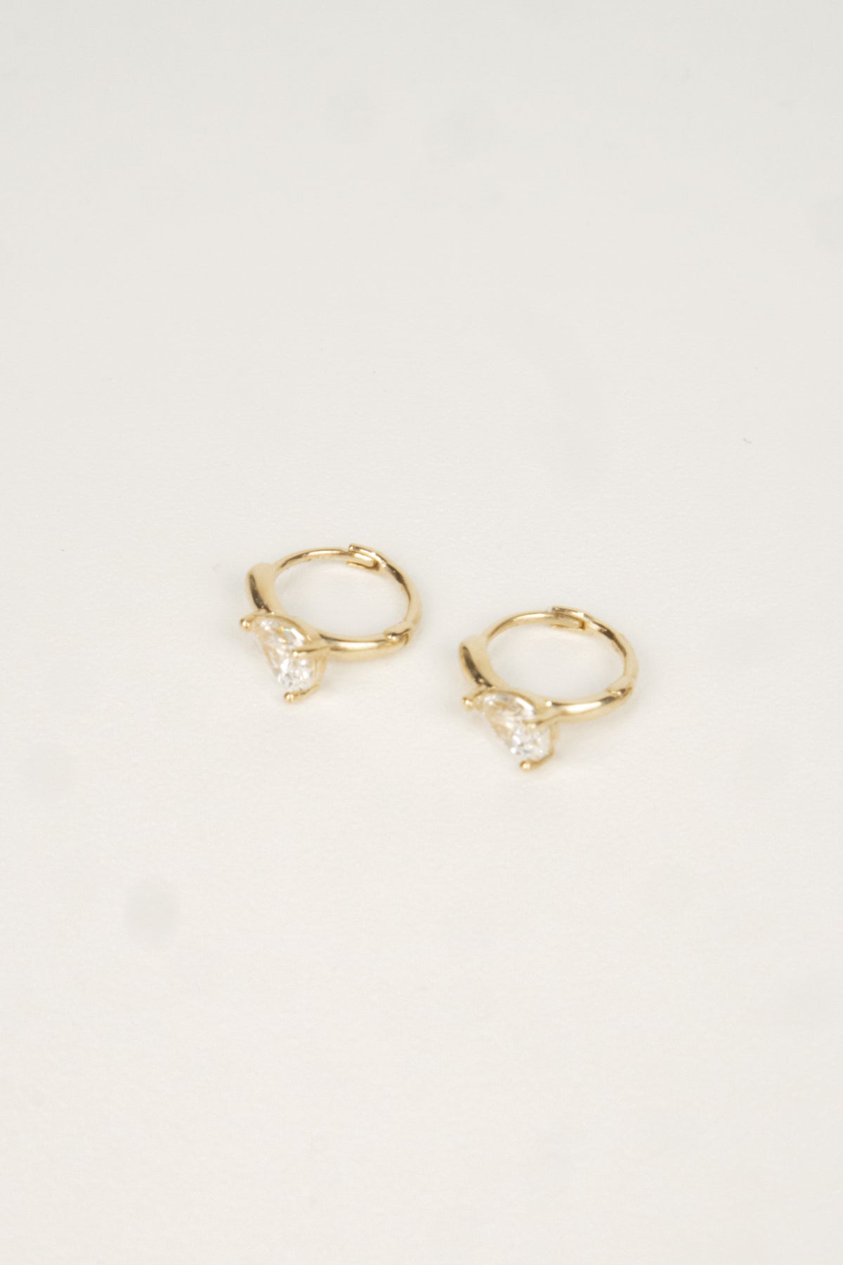 10K Norma Pear Cartilage Hoop Earrings