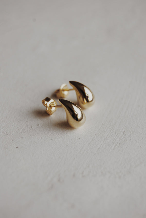 14k Vermeil Mini Drop Studs