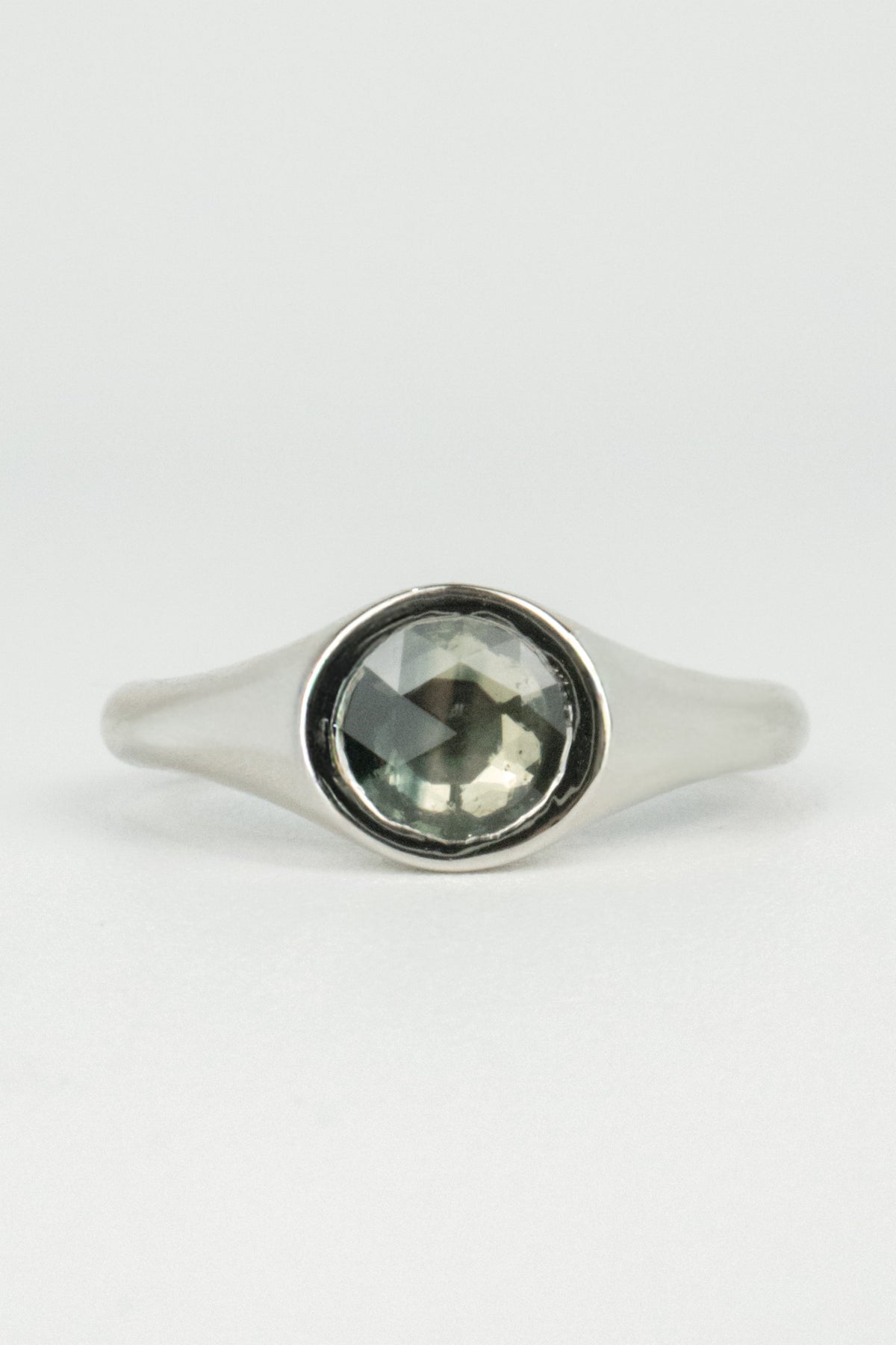 Wells Men's Signet Ring- 0.6ct Parti Sapphire