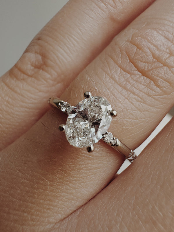 Bryn Oval Solitaire Engagement Ring- 0.72 CT