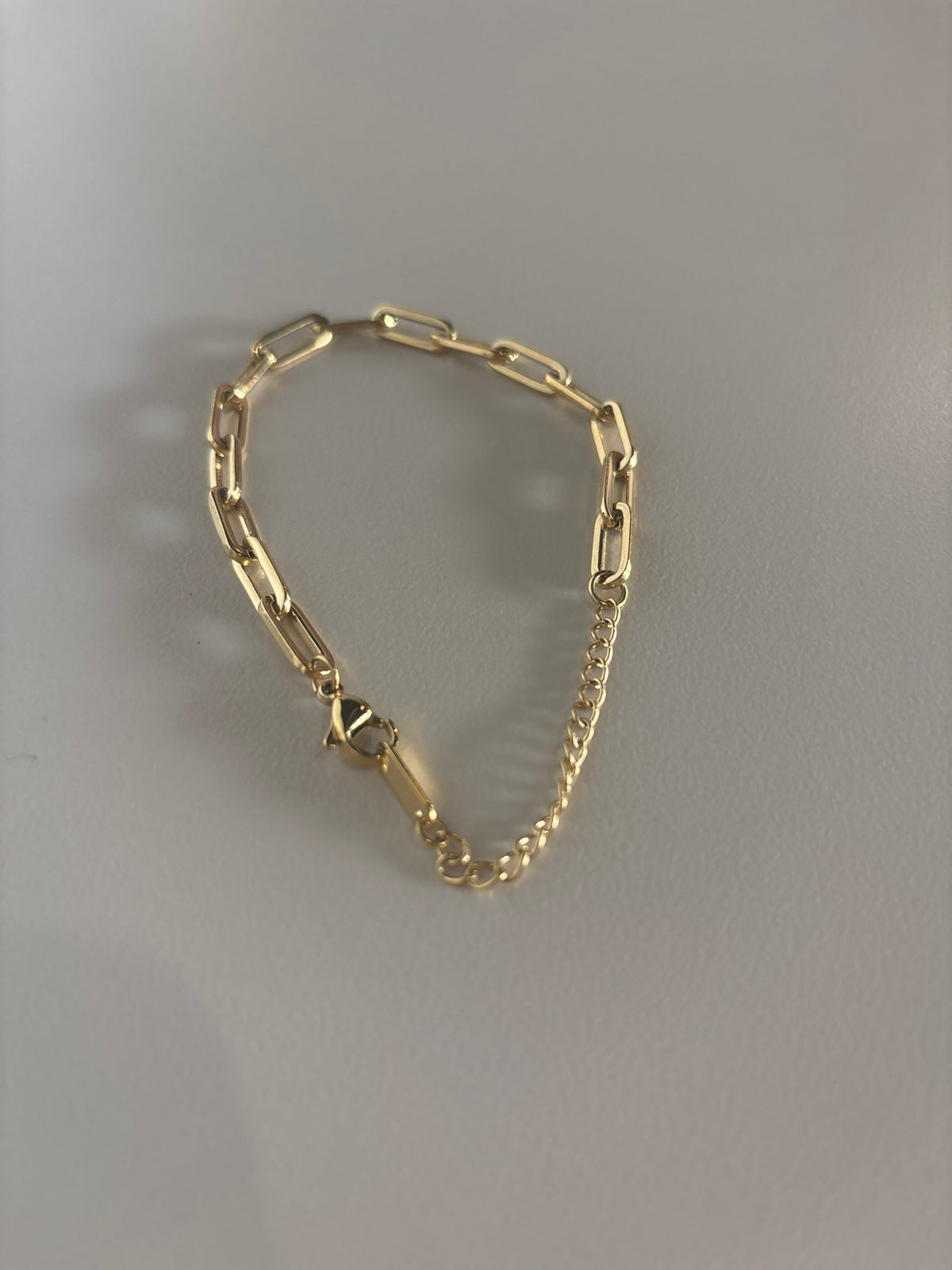 Jasper Paper Clip Chain Bracelet
