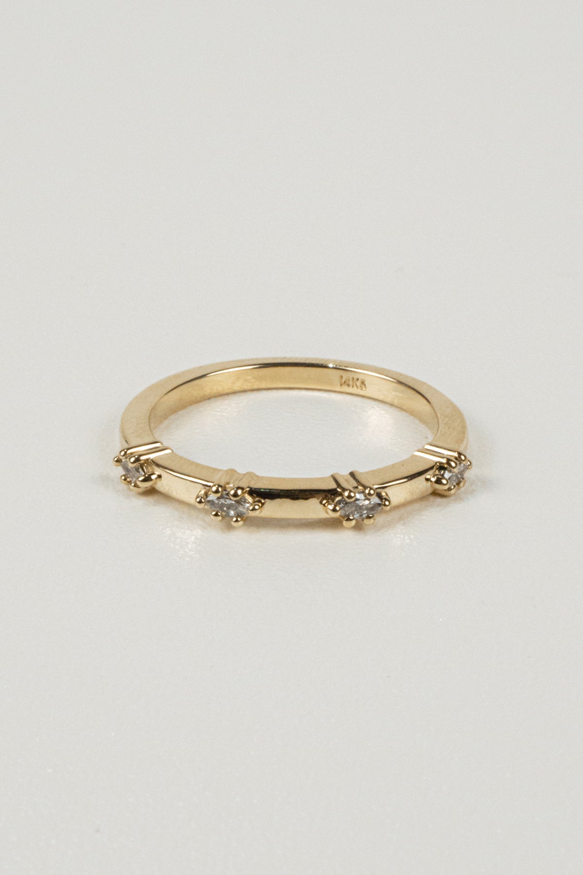 Ezra Marquise Wedding Band