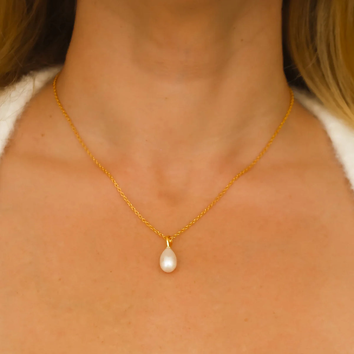 Andi Pearl Necklace - Vermeil