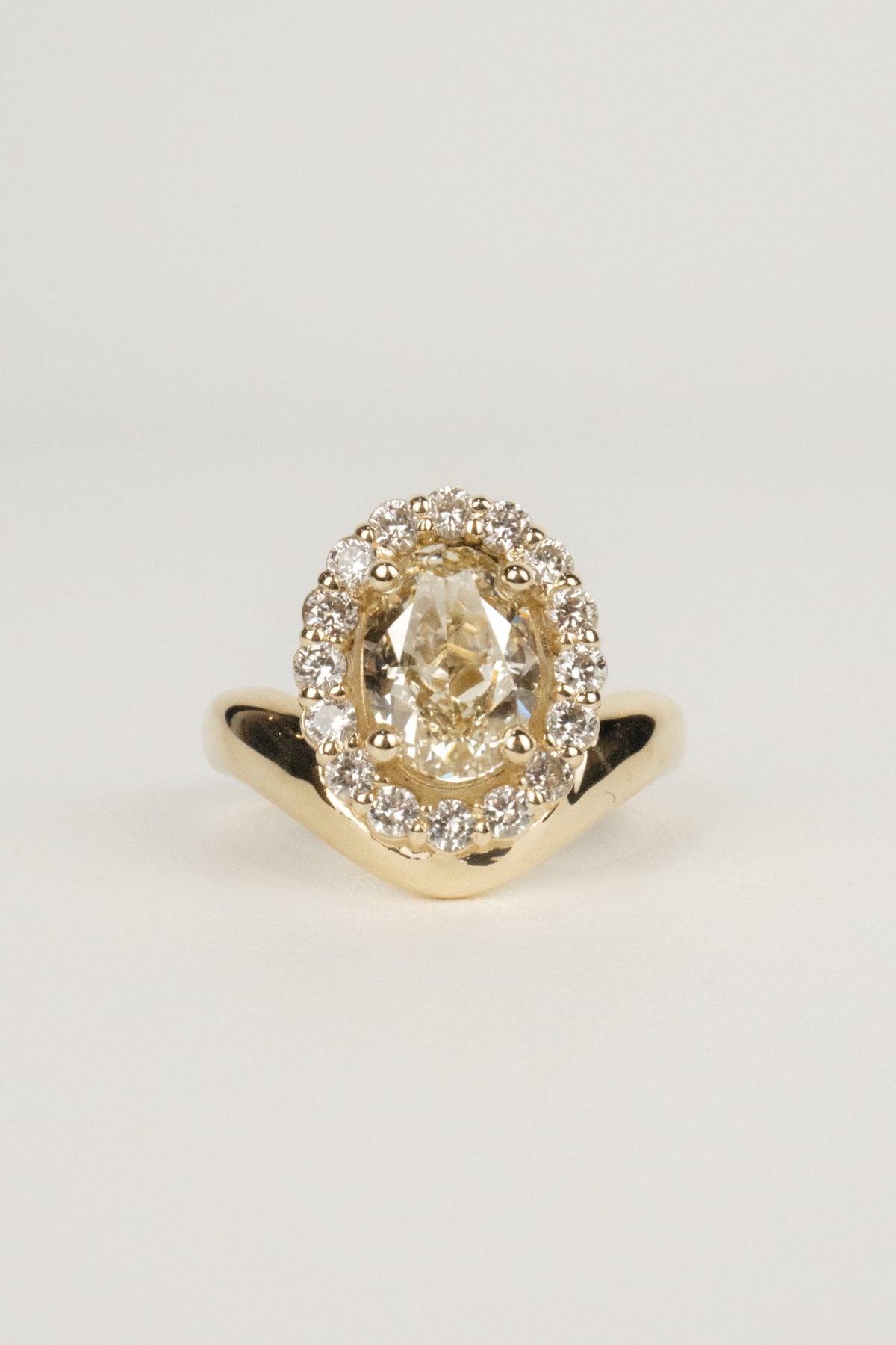 Bonnie Engagement Ring- 2ct Fancy Yellow Lab Diamond