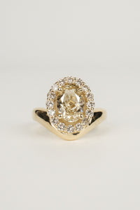 Bonnie Engagement Ring- 2ct Fancy Yellow Lab Diamond