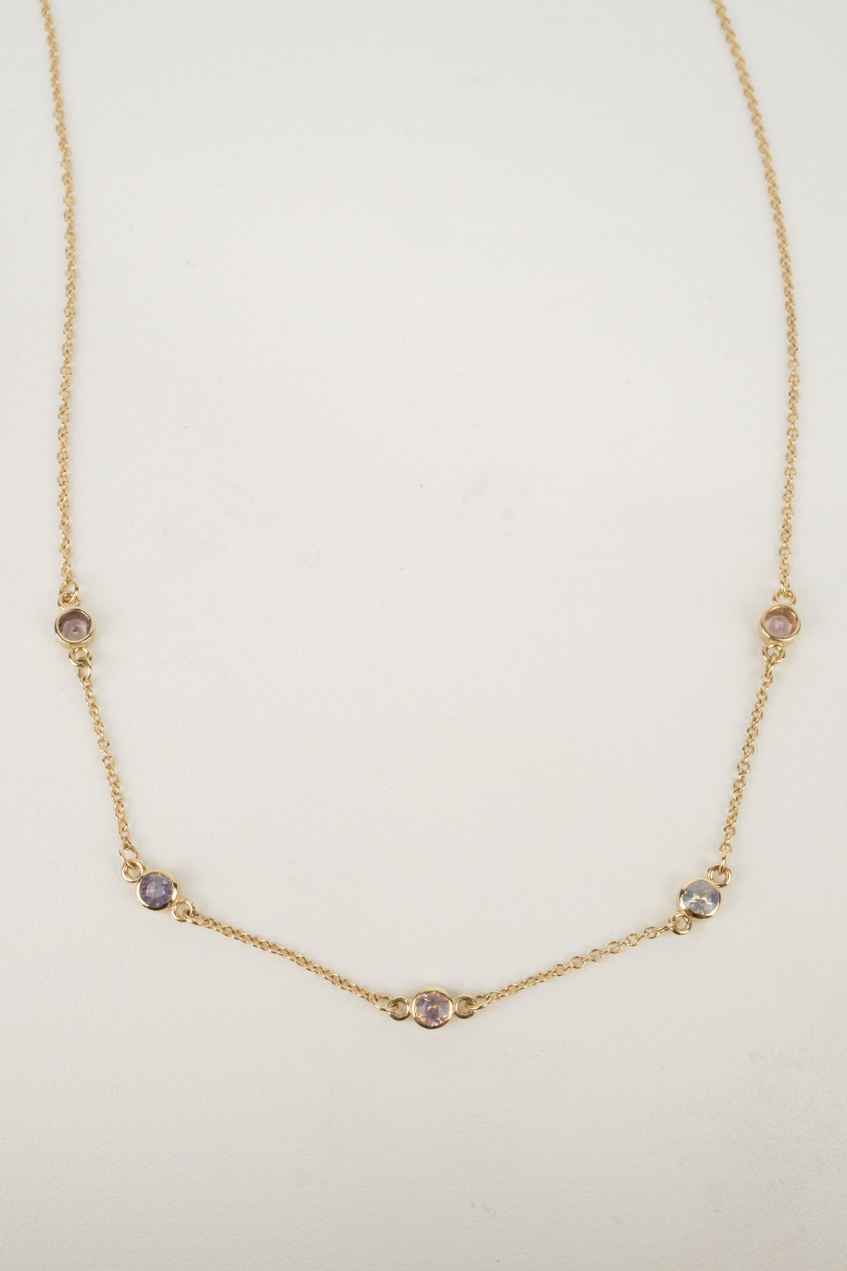 Pink Sapphire Necklace