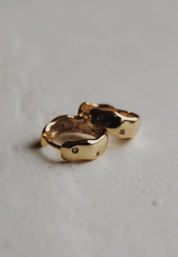 Organic Hoop Earrings