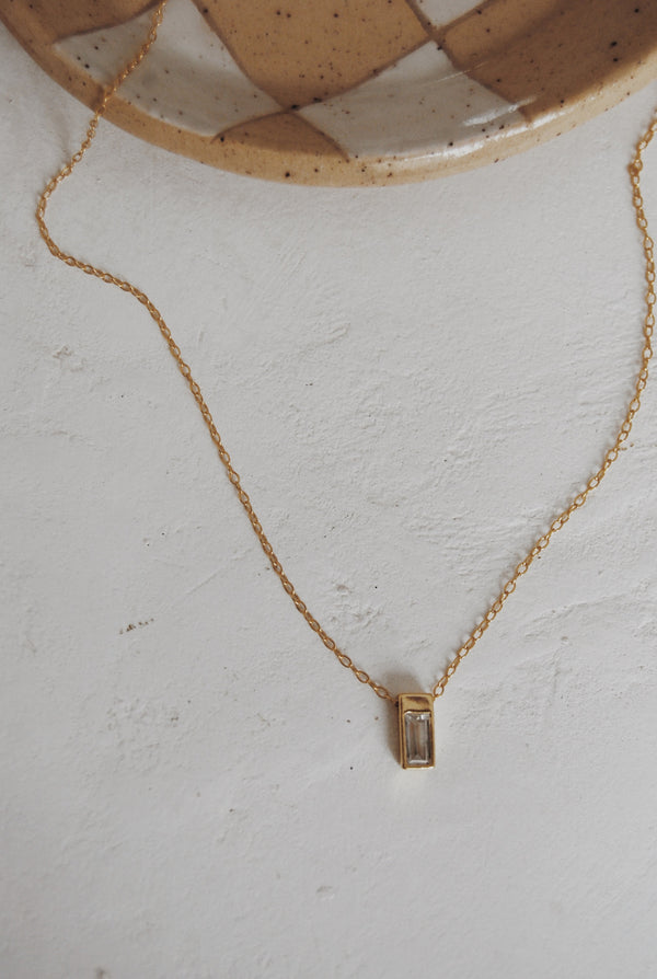 Tori Baguette Necklace