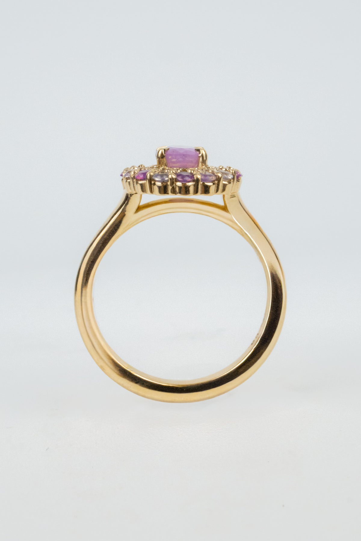 Nadine Engagement Ring- 1.35 ctw Natural Pink Sapphires