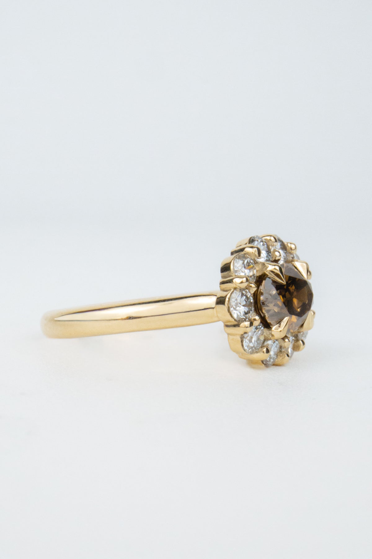 Iverson Engagement Ring- 2.2ctw Brown Diamond