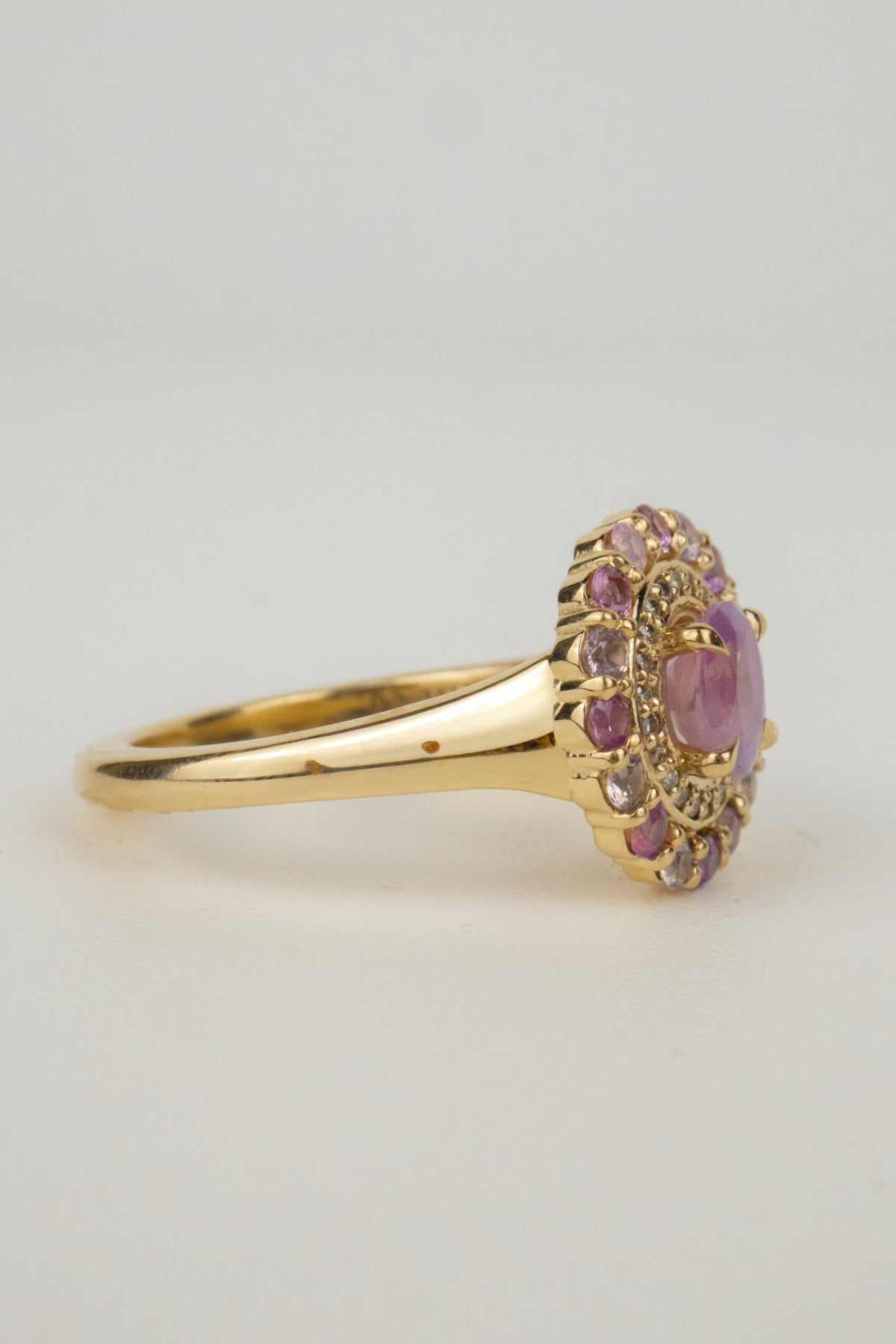 Nadine Engagement Ring- 1.35 ctw Natural Pink Sapphires
