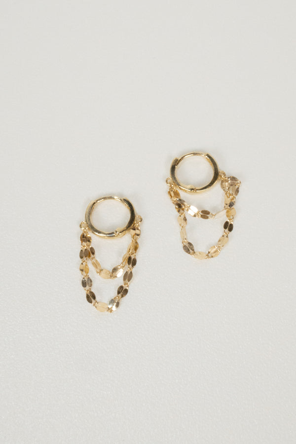10k Rowan Huggie Hoop Earrings