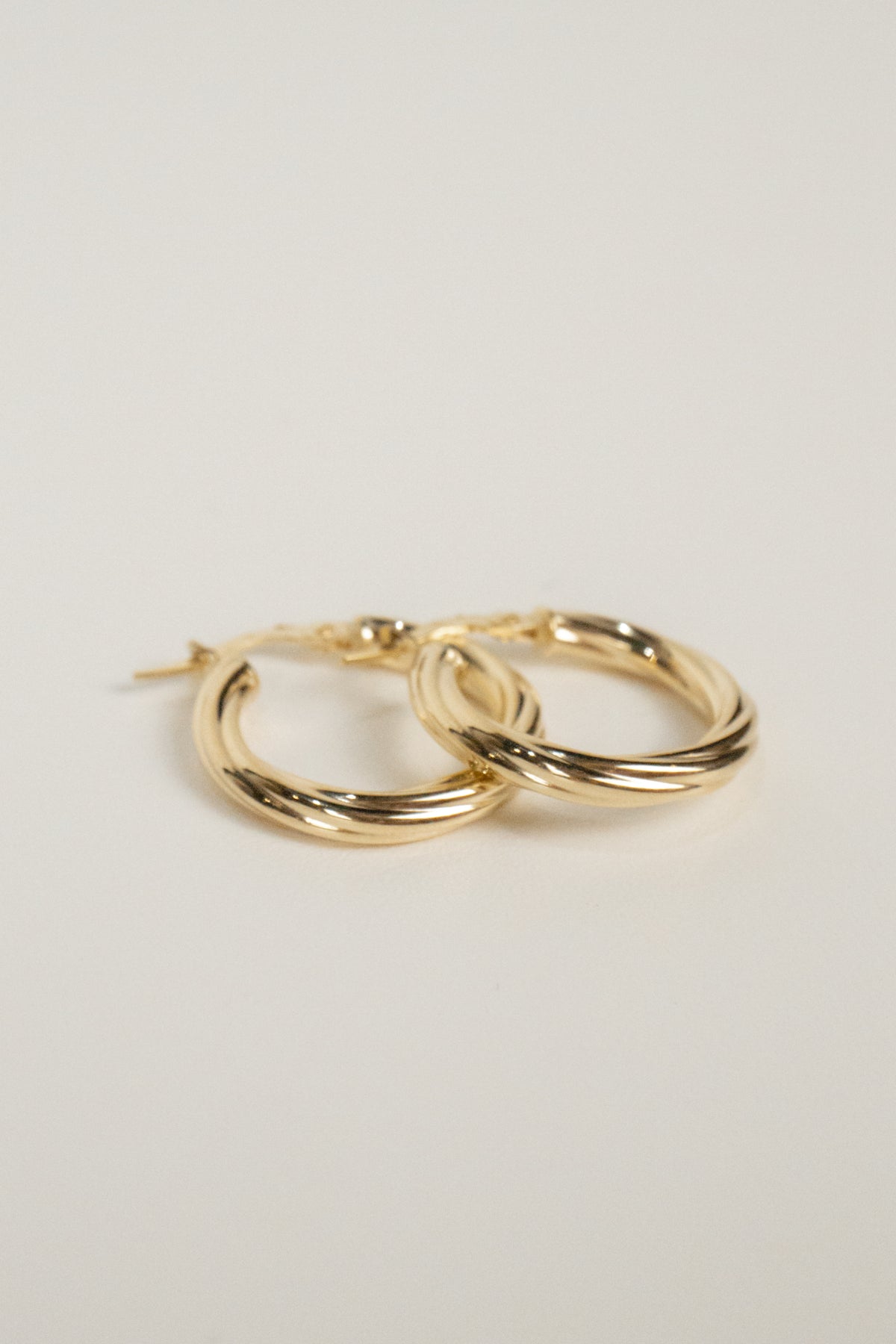 10K June Hoop Earrings