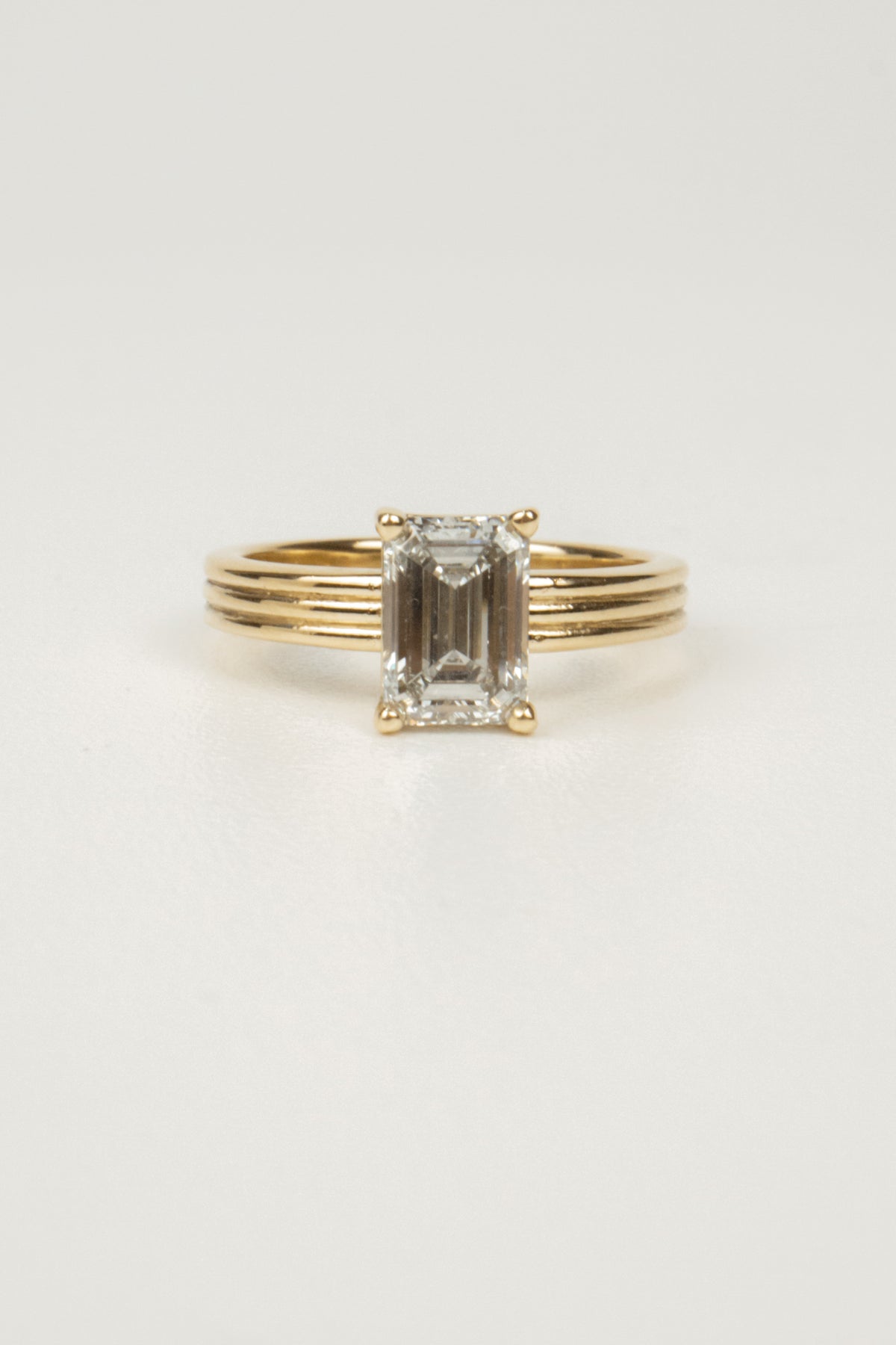Scottie Engagement Ring- 1.5ct Emerald Cut