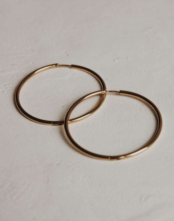 Winter Hoop Earrings