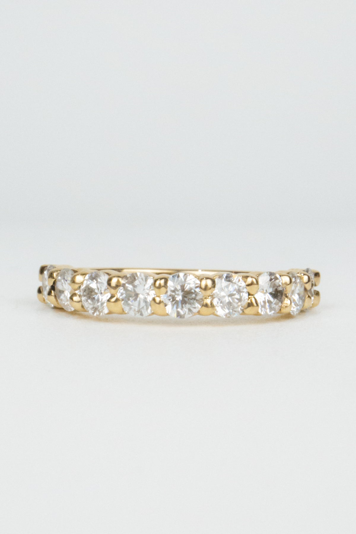 Quin Wedding Band- 3mm Stones
