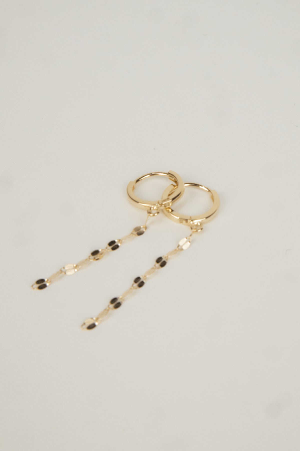 10K Sparkle Huggie Hoop Earrings