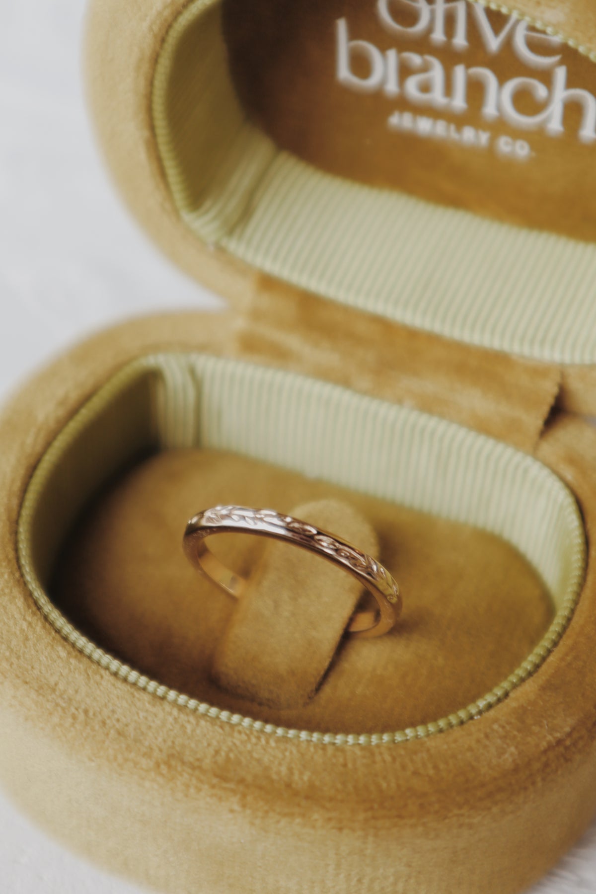 Olive Branch Wedding Ring