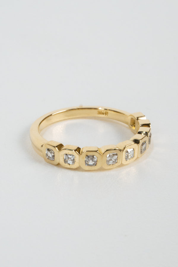 Palmer Asscher Bezel Wedding Band