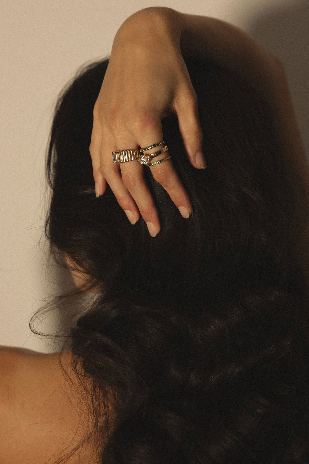 Ellie Wedding Band- Natural Sapphires