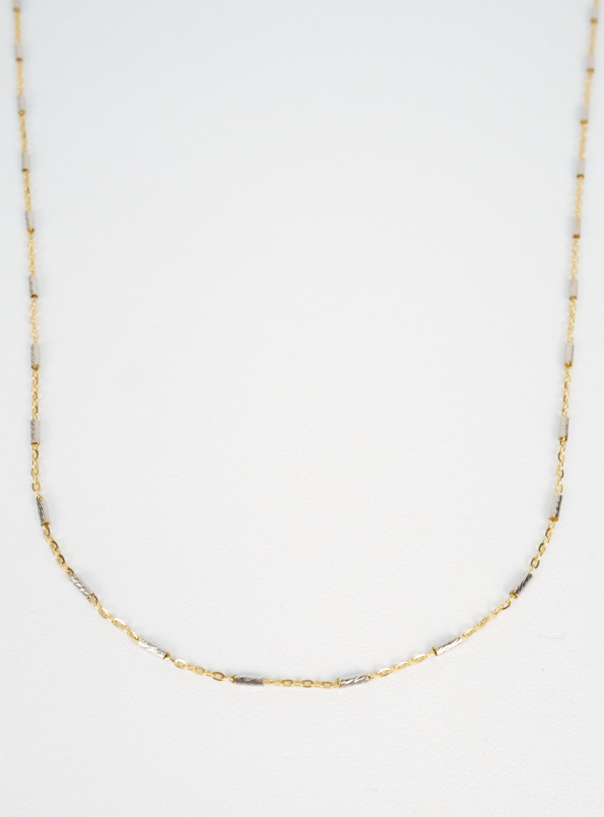 10K Sage Mixed Metal Necklace