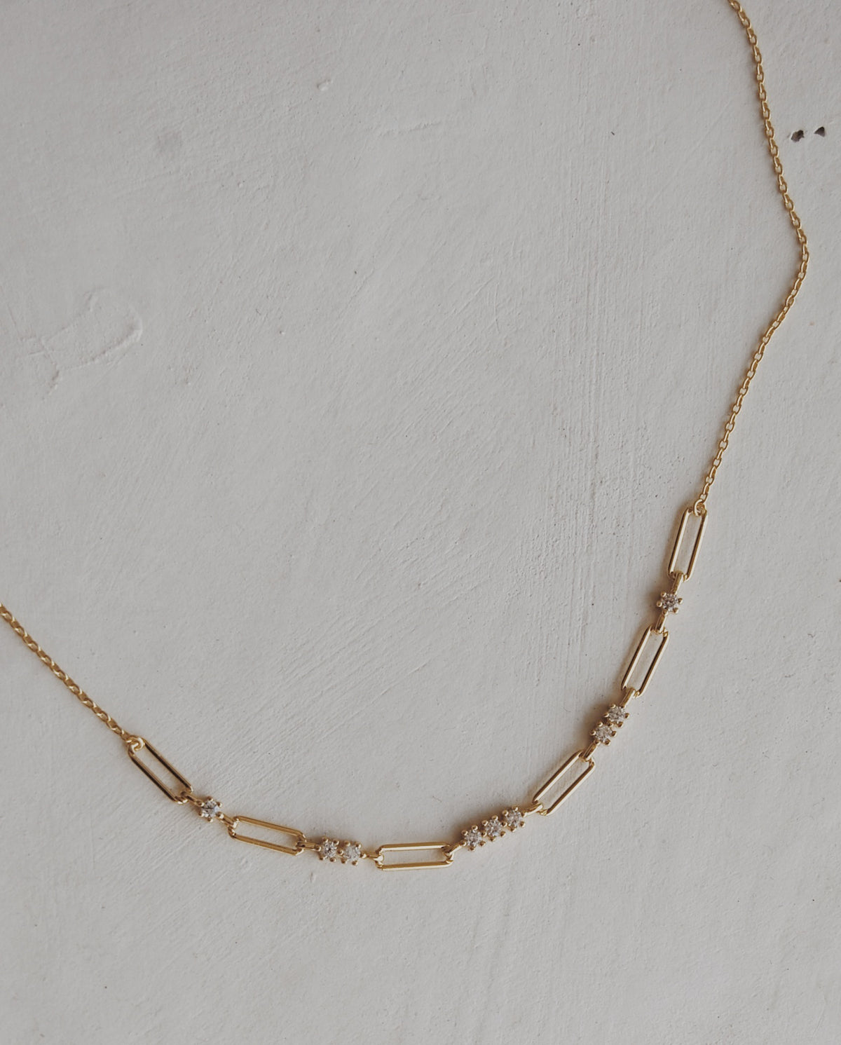 Baylor Paperclip Vermeil Necklace