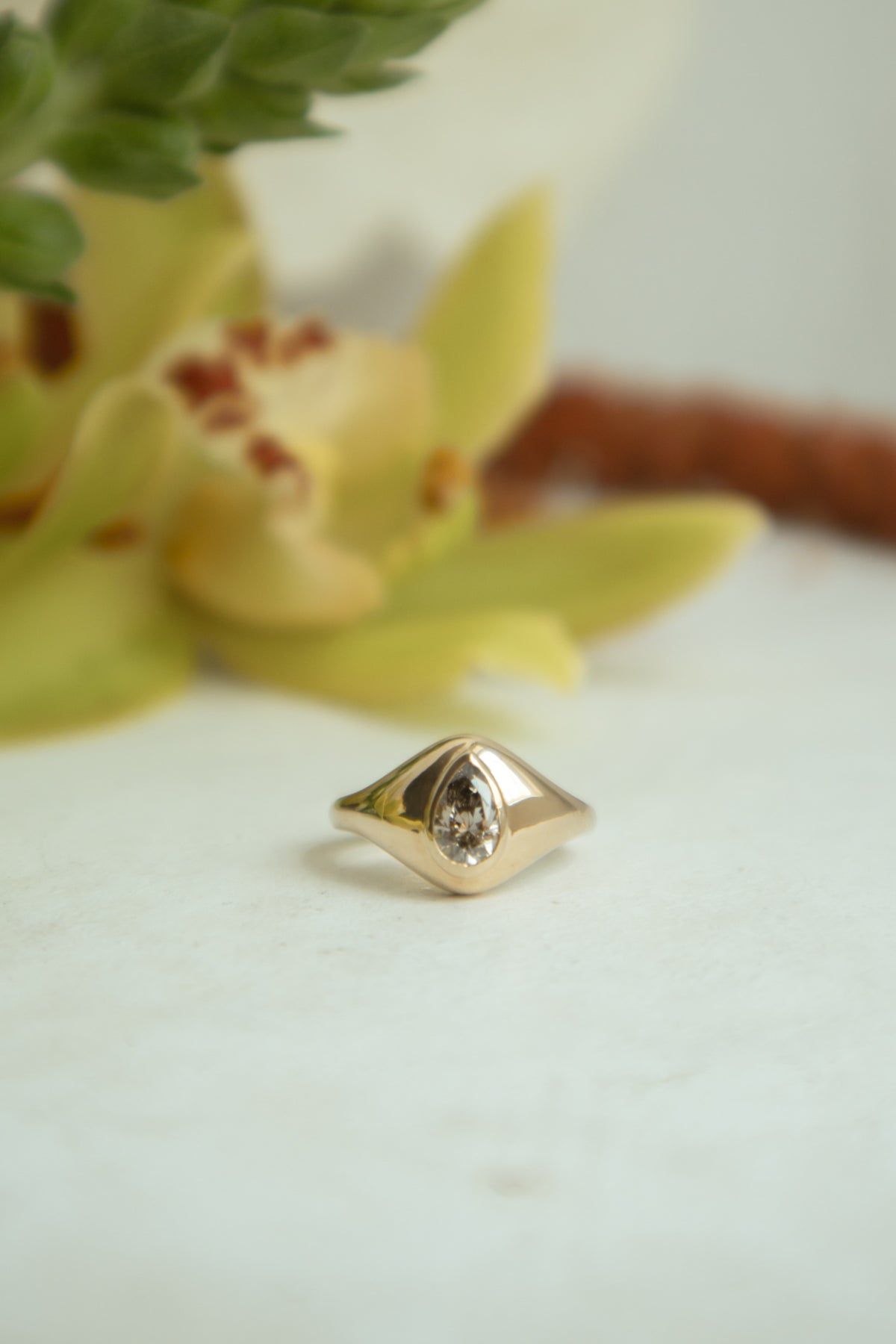 Selah Pinky Ring- 0.5ct Champagne Diamond