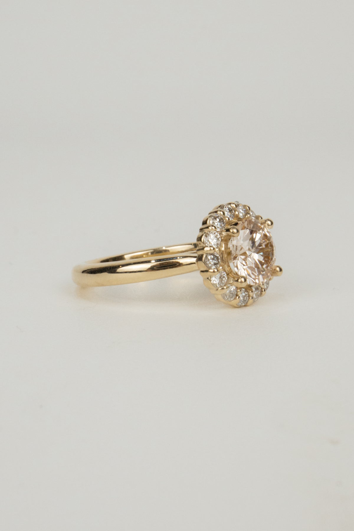Iverson Engagement Ring- 2ctw Pink Laboratory Diamond