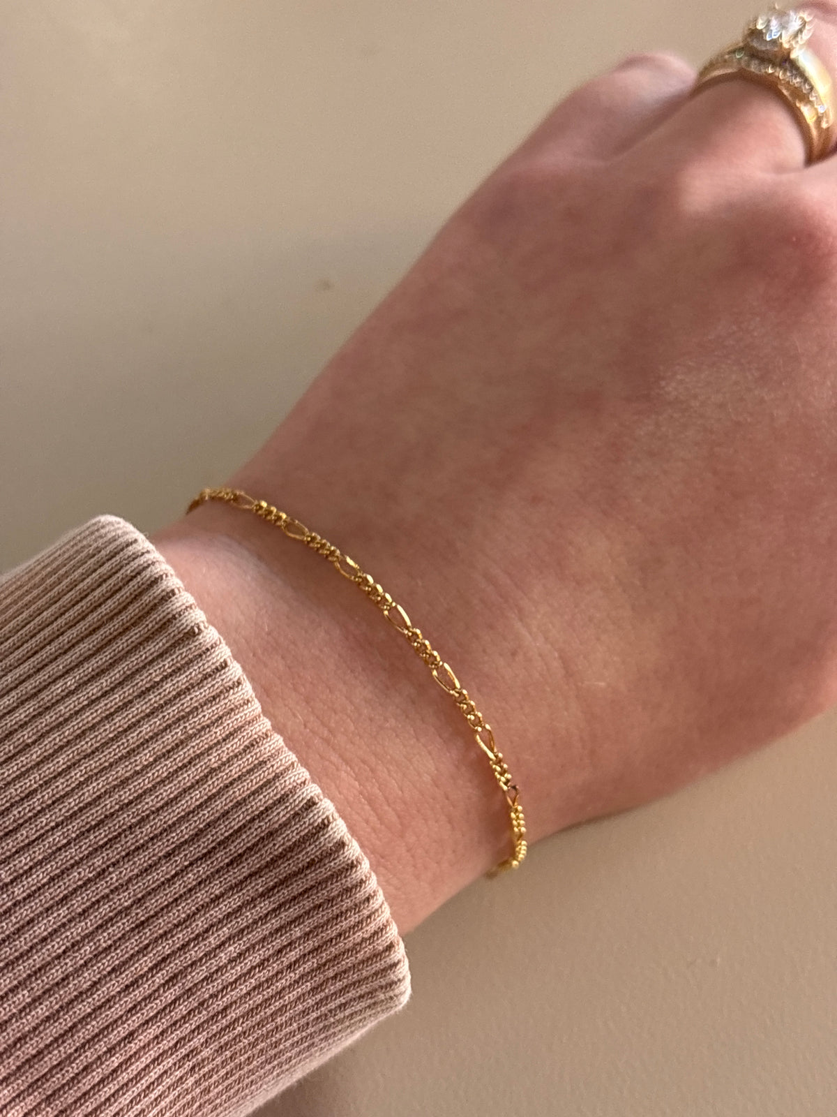 Figaro Chain Bracelet - Gold Filled