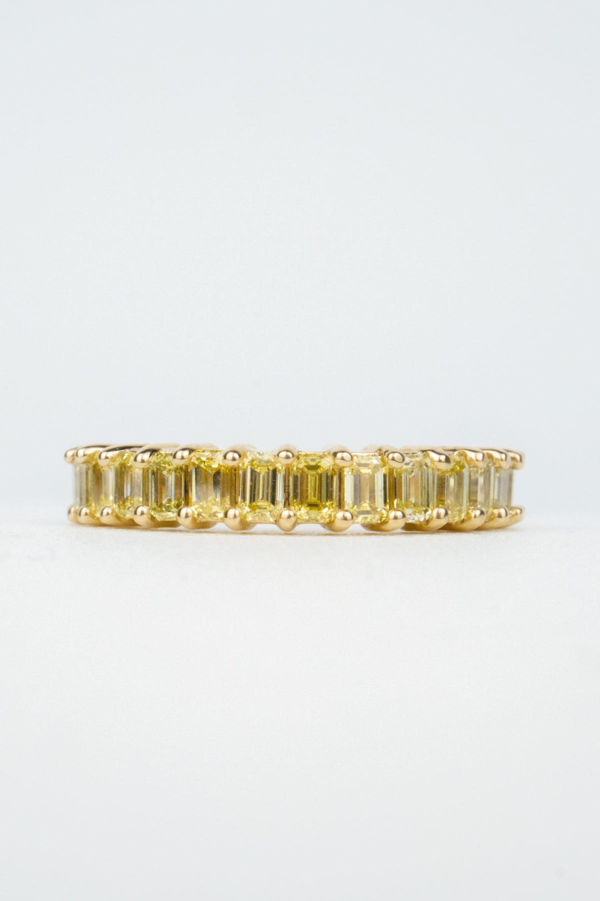 Millie Wedding Band- Yellow Diamonds