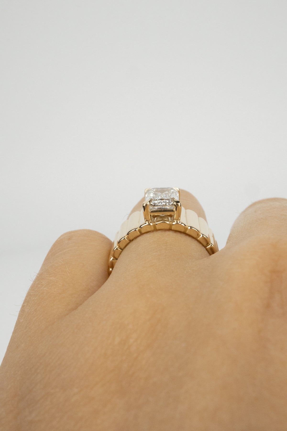 Elizabeth Engagement Ring- 2ct Emerald-Cut