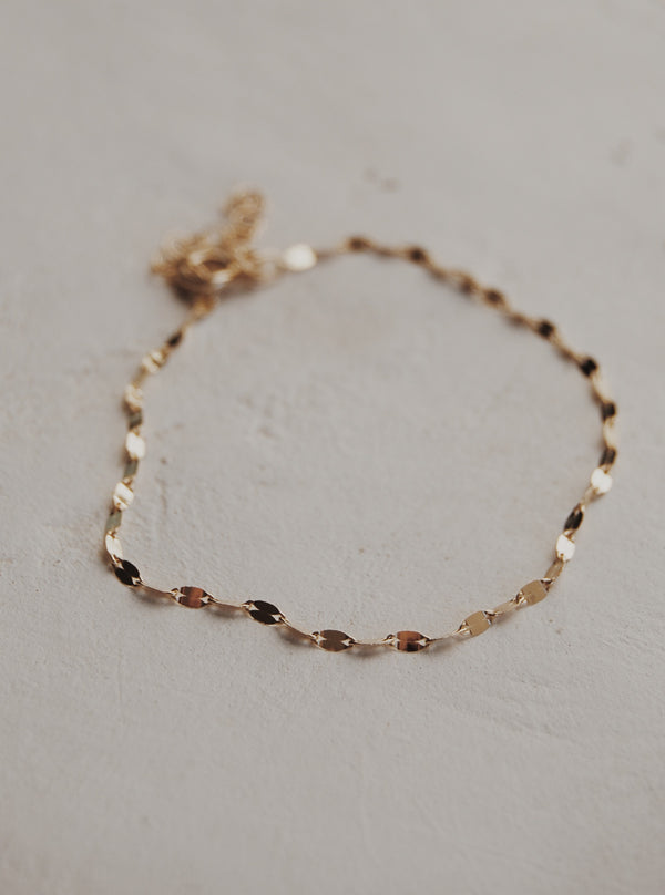 10k Sparkle Chain Bracelet