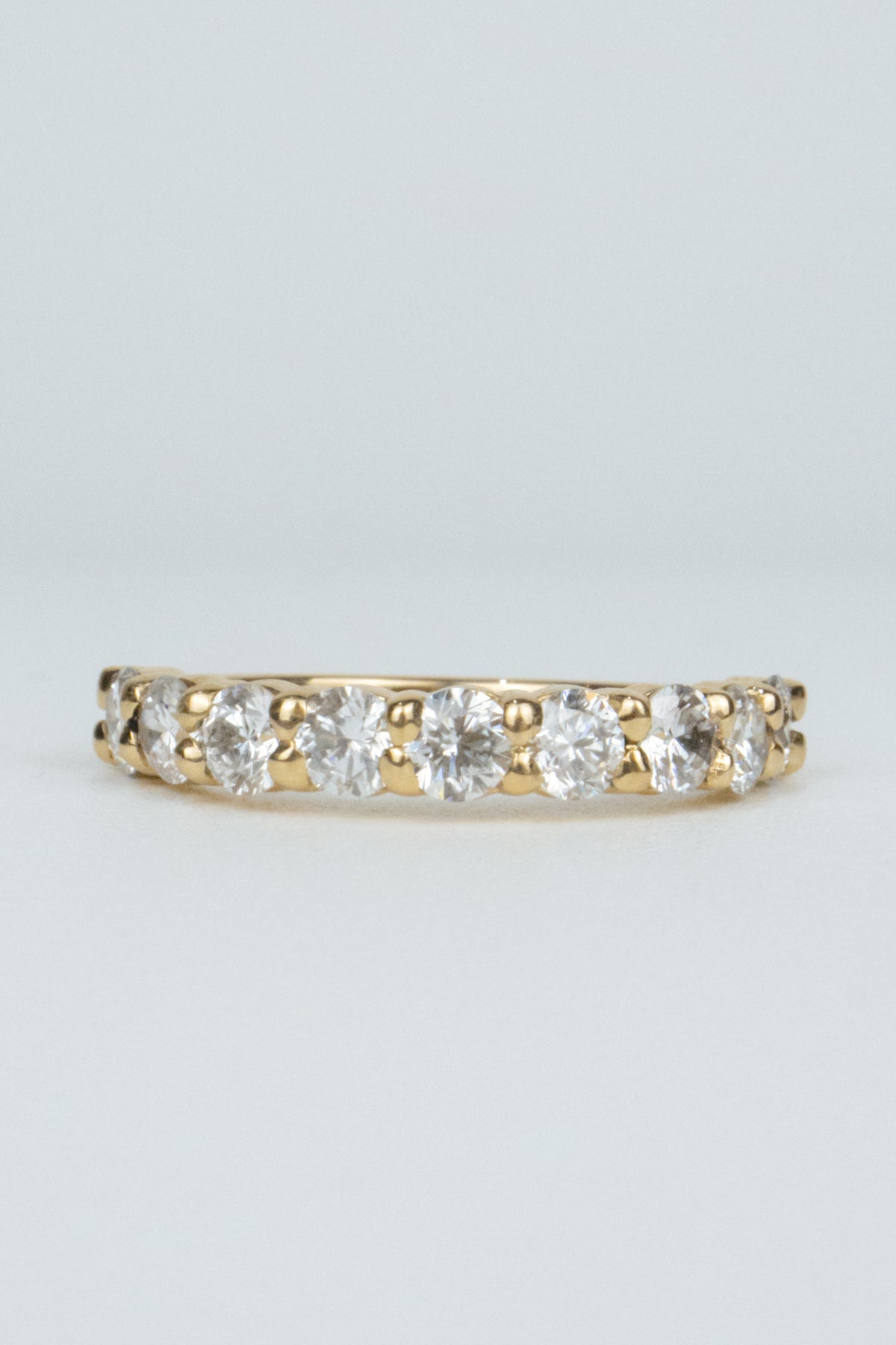Quin Wedding Band- 3mm Stones