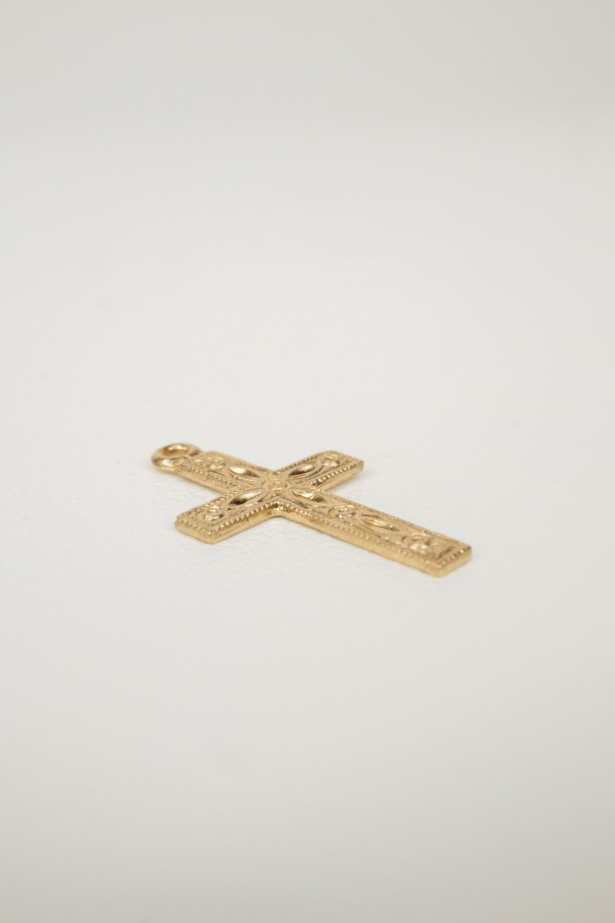 14K Cross Charm