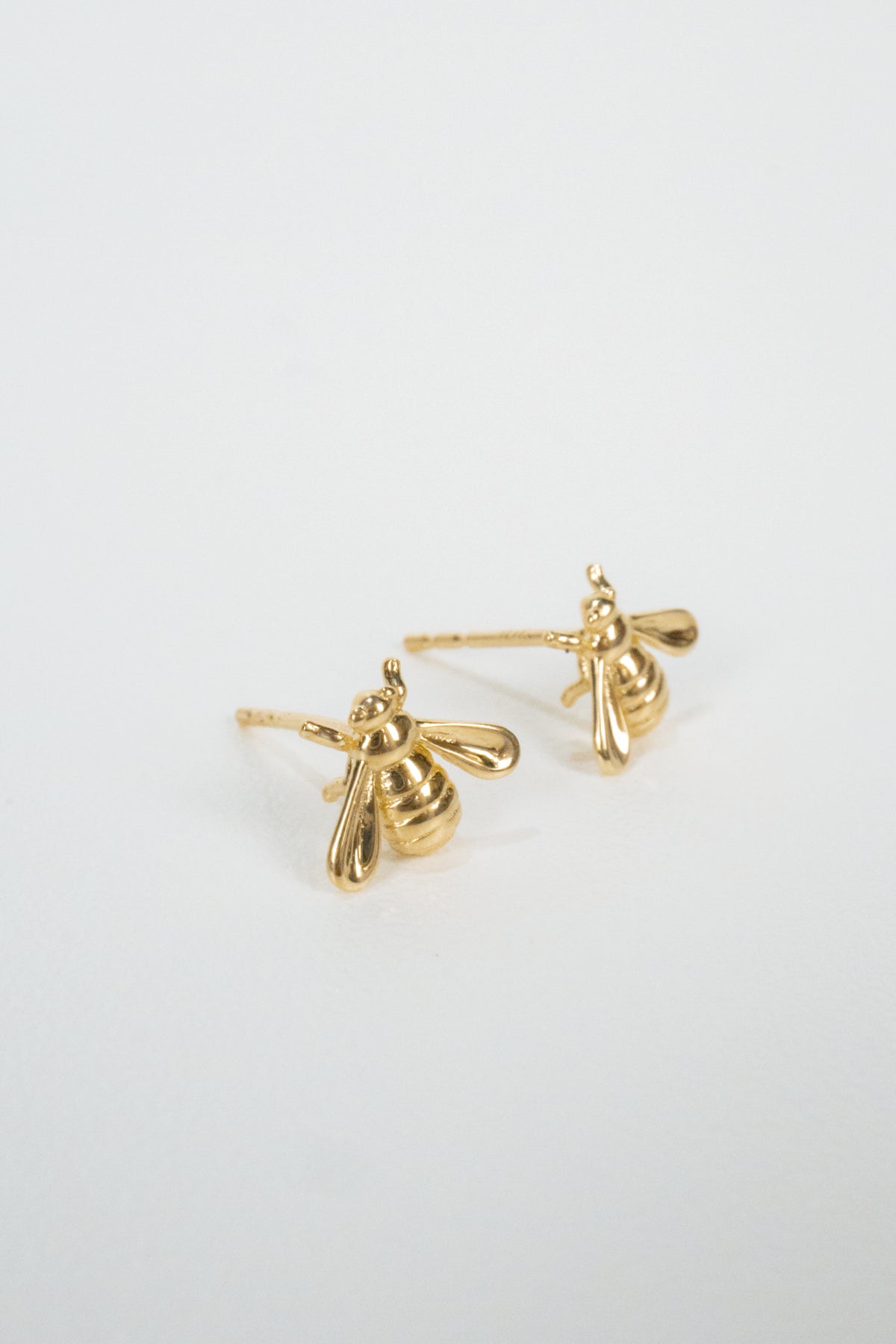 10K Honey Bee Stud Earrings