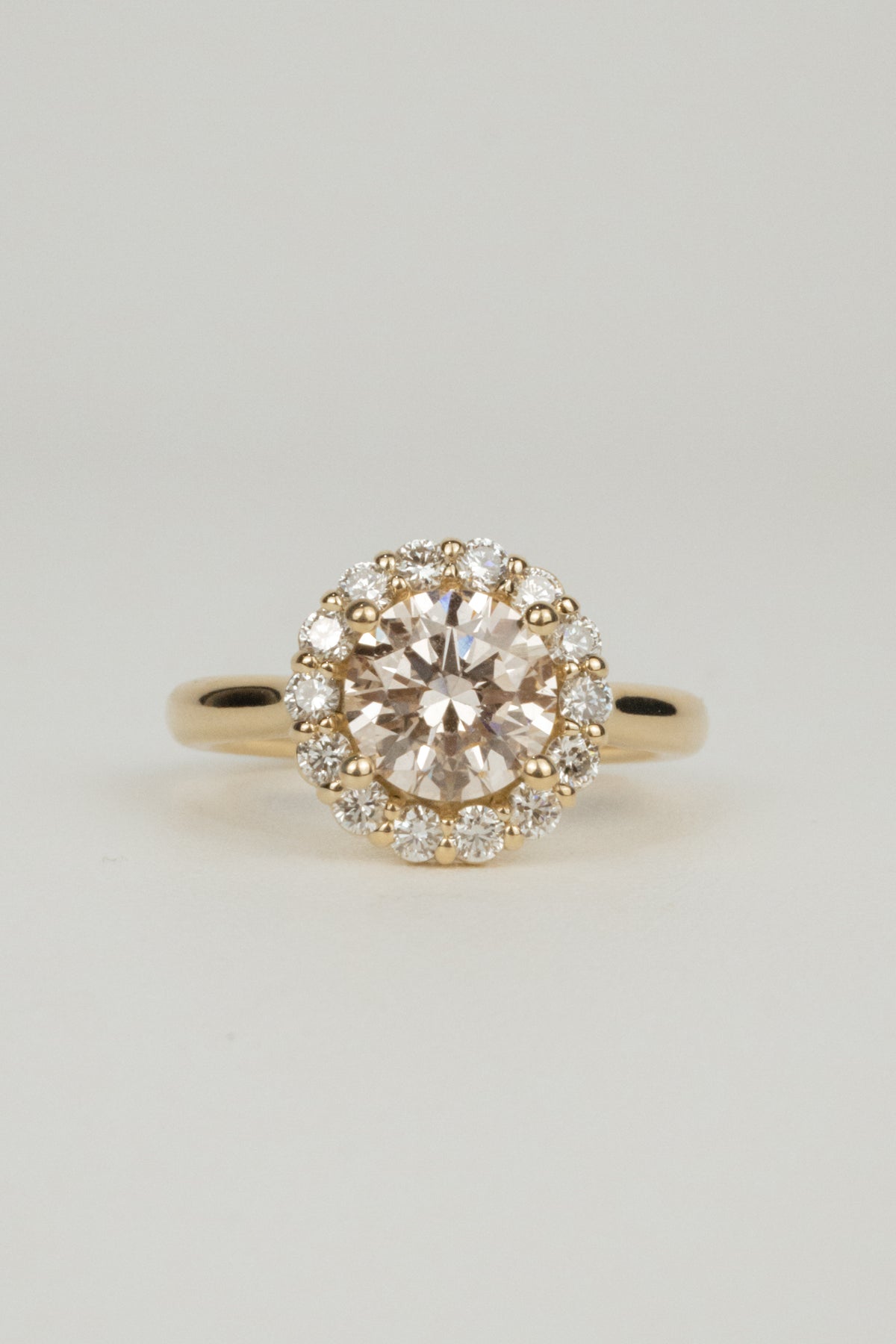 Iverson Engagement Ring- 2ctw Pink Laboratory Diamond