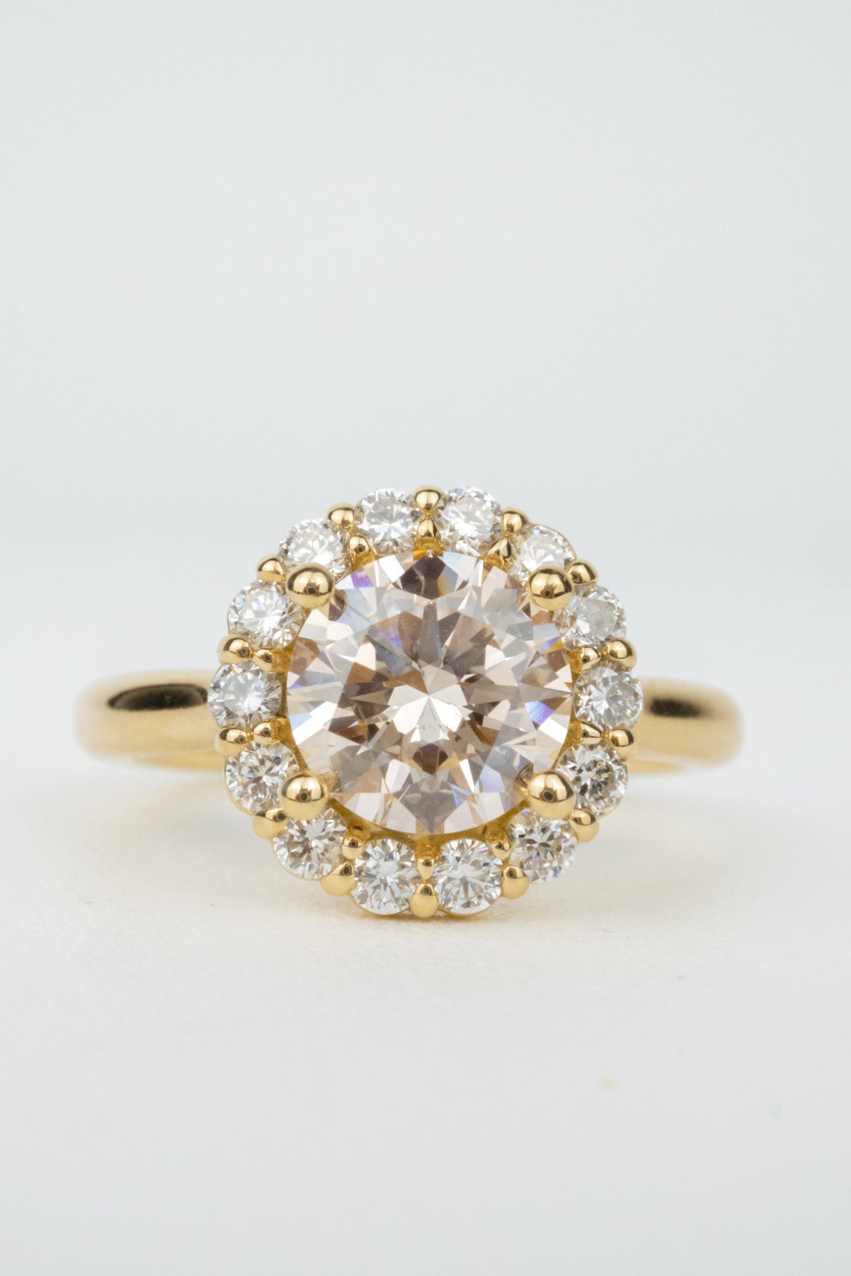 Iverson Engagement Ring- 2ctw Pink Laboratory Diamond